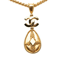 シャネル ヴィンテージ ココマーク ローグ チェーンネックレス 96A ゴールド メッキ レディース CHANEL 【中古】