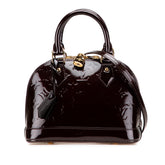 ルイ ヴィトン モノグラム ヴェルニ アルマBB ハンドバッグ ショルダーバッグ 2WAY M91678 アマラント パープル パテントレザー レディース LOUIS VUITTON 【中古】