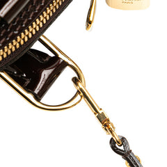 ルイ ヴィトン モノグラム ヴェルニ アルマBB ハンドバッグ ショルダーバッグ 2WAY M91678 アマラント パープル パテントレザー レディース LOUIS VUITTON 【中古】