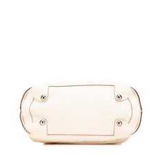 シャネル チョコバー ココマーク ハンドバッグ ベージュ レザー レディース CHANEL 【中古】
