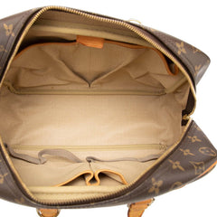 ルイ ヴィトン モノグラム ドーヴィル ハンドバッグ M47270 ブラウン PVC レザー レディース LOUIS VUITTON 【中古】