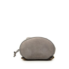 サルヴァトーレフェラガモ ヴァラリボン リュック バックパック グレー スウェード レザー レディース Salvatore Ferragamo 【中古】