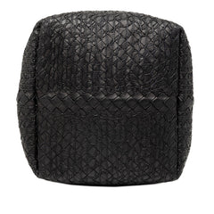 ボッテガヴェネタ イントレチャート ハンドバッグ ブラック レザー レディース BOTTEGAVENETA 【中古】