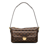 ルイ ヴィトン ダミエ ラヴェッロGM ショルダーバッグ N60006 ブラウン PVC レザー レディース LOUIS VUITTON 【中古】