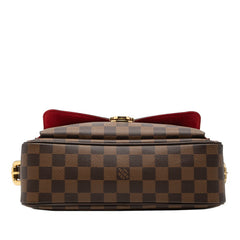ルイ ヴィトン ダミエ ラヴェッロGM ショルダーバッグ N60006 ブラウン PVC レザー レディース LOUIS VUITTON 【中古】