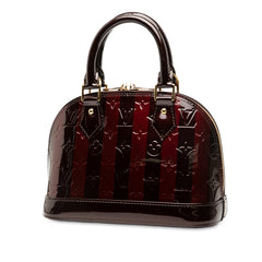 ルイ ヴィトン モノグラム ヴェルニ アルマBB アマラントレイユール ハンドバッグ ショルダーバッグ 2WAY M91700 ワインレッド パテントレザー レディース LOUIS VUITTON 【中古】