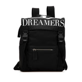 ヴァレンティノ DREAMERS リュック バックパック ブラック ナイロン レザー メンズ VALENTINO 【中古】
