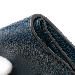 エルメス ドゴン コインケース ネイビー トゴ レディース HERMES 【中古】