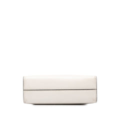 プラダ トライアングルロゴ ハンドバッグ ショルダーバッグ 2WAY 1BA333 ホワイト レザー レディース PRADA 中古