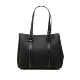 サルヴァトーレフェラガモ ハンドバッグ トートバッグ D21 3425 ブラック キャンバス レザー レディース Salvatore Ferragamo 中古