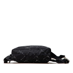 シャネル 旧トラベルライン リュック バックパック ブラック ナイロン レディース CHANEL 【中古】
