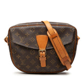 ルイ ヴィトン モノグラム ジュヌフィーユGM 斜め掛け ショルダーバッグ M51225 ブラウン PVC レザー レディース LOUIS VUITTON 【中古】