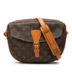 ルイ ヴィトン モノグラム ジュヌフィーユGM 斜め掛け ショルダーバッグ M51225 ブラウン PVC レザー レディース LOUIS VUITTON 【中古】