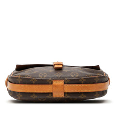 ルイ ヴィトン モノグラム ジュヌフィーユGM 斜め掛け ショルダーバッグ M51225 ブラウン PVC レザー レディース LOUIS VUITTON 【中古】