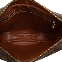 ルイ ヴィトン モノグラム ジュヌフィーユGM 斜め掛け ショルダーバッグ M51225 ブラウン PVC レザー レディース LOUIS VUITTON 【中古】