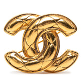 シャネル マトラッセ ココマーク ブローチ ゴールド メッキ レディース CHANEL 【中古】