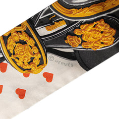 エルメス ツイリー BRIDES de GALA LOVE スカーフ ホワイト マルチカラー シルク レディース HERMES 【中古】