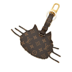ルイ ヴィトン キャットグラム ポルトアドレス チャーム MP2282 グレー PVC レディース LOUIS VUITTON 【中古】
