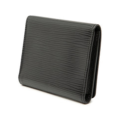 ルイ ヴィトン エピ アンヴェロップ カルト ドゥ ヴィジット カードケース パスケース M56169 ノワール ブラック レザー メンズ LOUIS VUITTON 【中古】