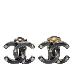 シャネル ココマーク イヤリング シルバー メタル ラインストーン レディース CHANEL 【中古】