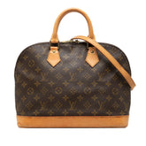 ルイ ヴィトン モノグラム アルマPM 旧型 ハンドバッグ ショルダーバッグ2WAY M51130 ブラウン PVC レザー レディース LOUIS VUITTON 中古