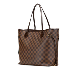 ルイ ヴィトン ダミエ ネヴァーフルMM トートバッグ ショルダーバッグ N41358 ブラウン PVC レザー レディース LOUIS VUITTON 【中古】