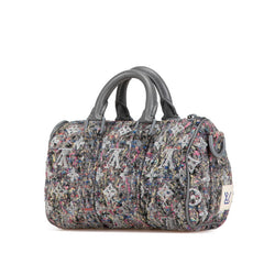 ルイ ヴィトン LVフェルト キーポルXS ハンドバッグ ショルダーバッグ 2WAY M80821 グレー フェルト レザー レディース LOUIS VUITTON 中古