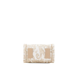 ヴェルサーチェ バロッコ アテナ ミニ トートバッグ ショルダーバッグ 2WAY ベージュ キャンバス レディース VERSACE 【中古】