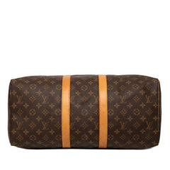 ルイ ヴィトン モノグラム キーポル45 ボストンバッグ トラベルバッグ M41428 ブラウン PVC レザー レディース LOUIS VUITTON 【中古】