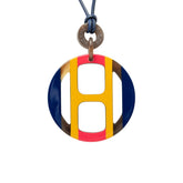 エルメス Hエキップ ネックレス マルチカラー バッファローホーン レディース HERMES 中古