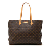 ルイ ヴィトン モノグラム ウィルシャー GM トートバッグ ショルダーバッグ M45645 ブラウン PVC レザー レディース LOUIS VUITTON 【中古】