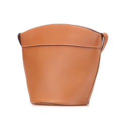 セリーヌ クレシー ショルダーバッグ バケットバッグ ブラウン レザー レディース CELINE 【中古】