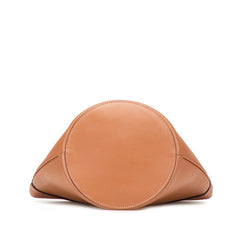 セリーヌ クレシー ショルダーバッグ バケットバッグ ブラウン レザー レディース CELINE 【中古】