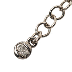 シャネル ココマーク ビジュー ネックレス シルバー メタル レディース CHANEL 【中古】