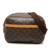 ルイ ヴィトン モノグラム リポーターPM 斜め掛け ショルダーバッグ M45254 ブラウン PVC レザー レディース LOUIS VUITTON 【中古】