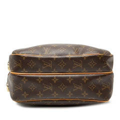 ルイ ヴィトン モノグラム リポーターPM 斜め掛け ショルダーバッグ M45254 ブラウン PVC レザー レディース LOUIS VUITTON 【中古】