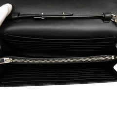 サンローラン スター YSLロゴ チェーン ショルダーバッグ ウォレット INN442015 0616 ブラック レザー レディース SAINT LAURENT 【中古】