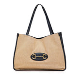 グッチ ホースビット トートバッグ ショルダーバッグ 623694 ベージュ ネイビー キャンバス レザー レディース GUCCI 【中古】