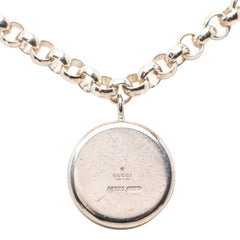 グッチ チェーン ロゴ ペンダント ネックレス SV925 シルバー レディース GUCCI 【中古】