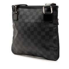 ルイ ヴィトン ダミエ グラフィット トマス 斜め掛け ショルダーバッグ N58028 ブラック PVC レザー レディース LOUIS VUITTON 【中古】