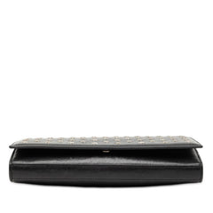 サンローラン スタースタッズ チェーン ショルダーバッグ ウォレット 382728 ブラック レザー レディース SAINT LAURENT 【中古】