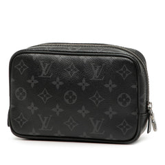 ルイ ヴィトン モノグラム エクリプス トゥルース トワレPM ポーチ セカンドバッグ M43384 ブラック PVC メンズ LOUIS VUITTON 【中古】