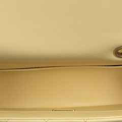 シャネル ミニマトラッセ20 チェーンショルダーバッグ A69900 イエロー ゴールド金具 ラムスキン レディース CHANEL 【中古】