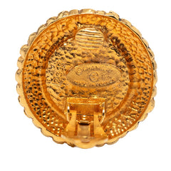 シャネル ラウンド イヤリング ゴールド メッキ フェイクパール レディース CHANEL 【中古】