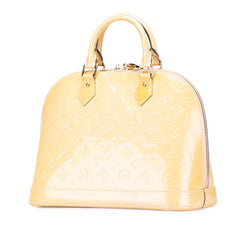 ルイ ヴィトン モノグラム モノグラム ヴェルニ アルマPM ハンドバッグ M90170 デュンヌ ベージュ パテントレザー レディース LOUIS VUITTON 【中古】