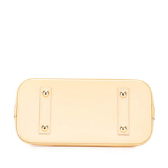 ルイ ヴィトン モノグラム モノグラム ヴェルニ アルマPM ハンドバッグ M90170 デュンヌ ベージュ パテントレザー レディース LOUIS VUITTON 【中古】