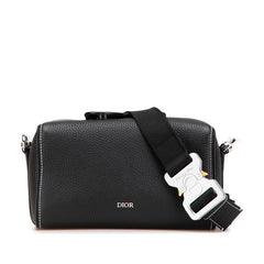 ディオール ランゴ22 ショルダーバッグ ブラック レザー レディース Dior 【中古】