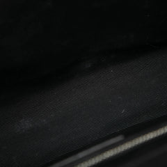 サンローラン YSLロゴ エンベロープ チェーン ショルダーバッグ ハンドバッグ 600166 ブラック シルバー レザー レディース SAINT LAURENT 【中古】