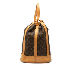 ルイ ヴィトン モノグラム ランドネPM ショルダーバッグ ボディバッグ M42243 ブラウン PVC レザー レディース LOUIS VUITTON 【中古】