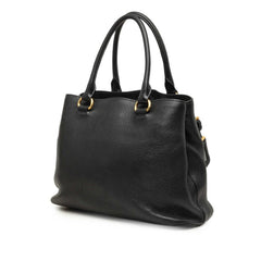 プラダ ハンドバッグ ショルダーバッグ 2WAY ブラック レザー レディース PRADA 中古